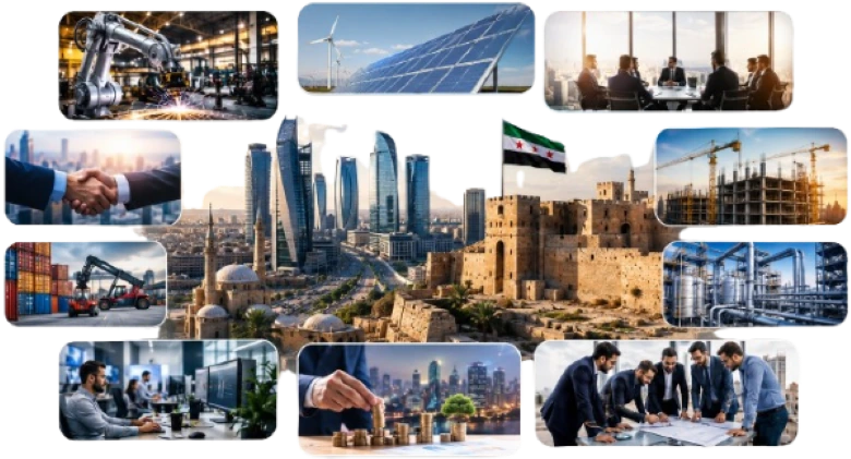 اجتماع رجال أعمال لمناقشة فرص الاستثمار وإعادة الإعمار في سوريا