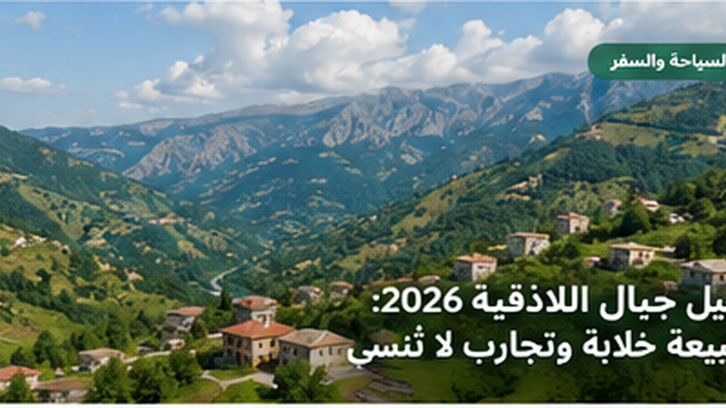 دليل جبال اللاذقية 2026: الطبيعة، القرى، المسارات، والسياحة الريفية المسؤولة