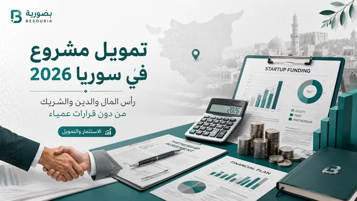 تمويل مشروع في سوريا 2026: رأس المال والدين والشريك من دون قرارات عمياء