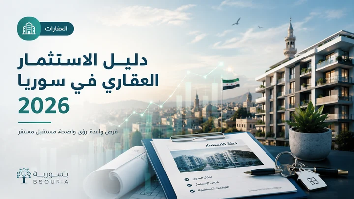 دليل الاستثمار العقاري في سوريا 2026: فحص الملكية والتقييم والعائد قبل الشراء